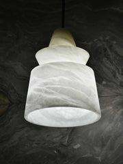 "Lustre blanc en albâtre - DWHOME"