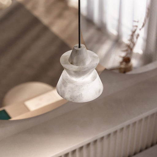 "Lustre blanc en albâtre - DWHOME"
