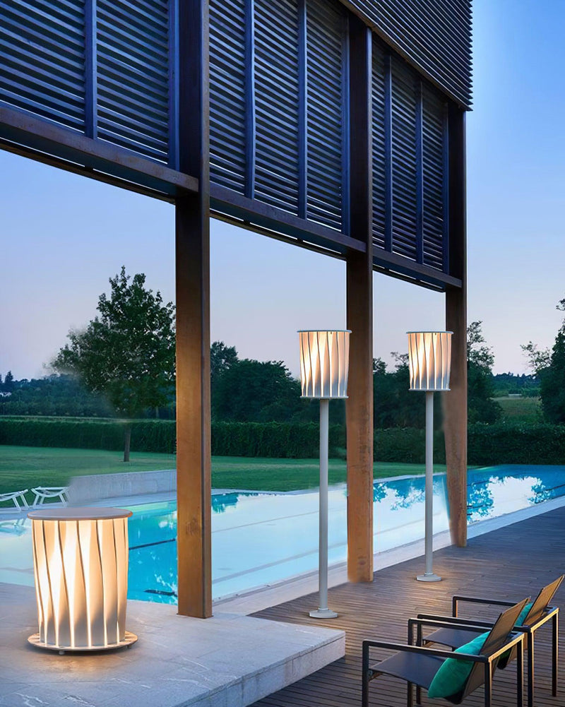White Column Outdoor Light-DWHOME