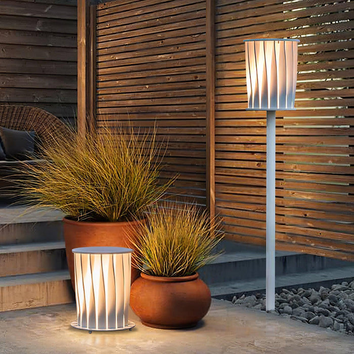 White Column Outdoor Light - DWHOME