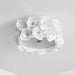 White Hydrangea Ceiling Lamp-DWHOME