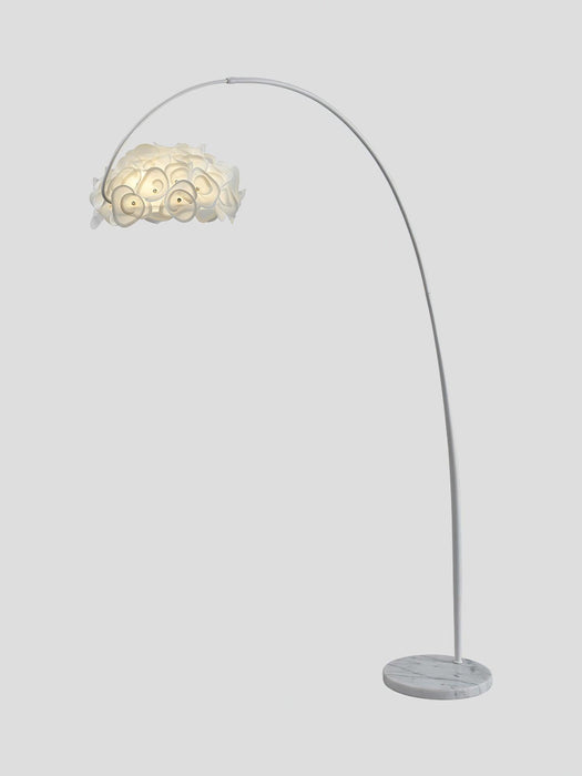 White Hydrangea Floor Lamp.