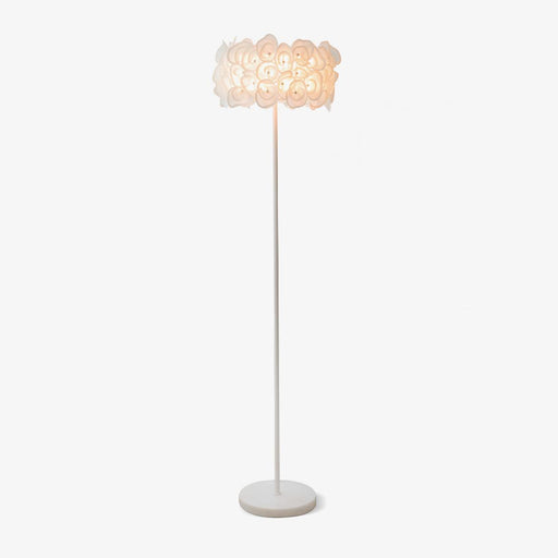 White Hydrangea Floor Lamp.