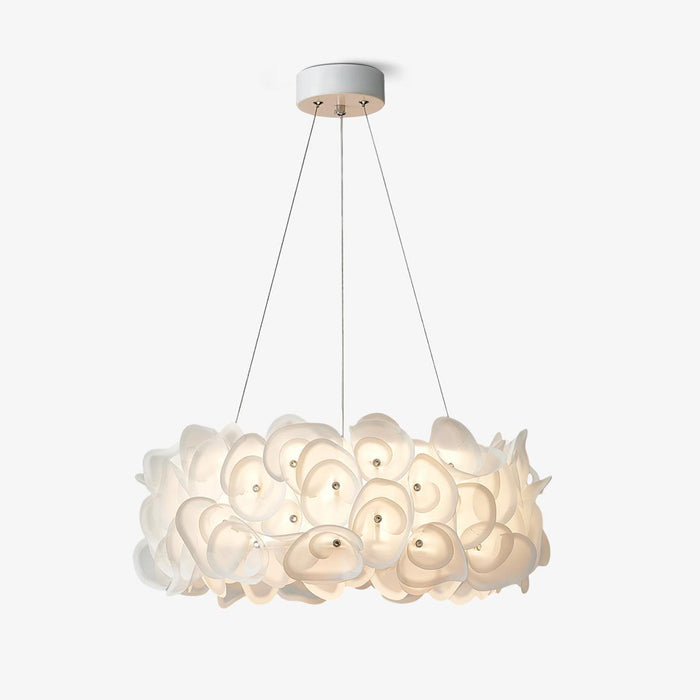 White Hydrangea Pendant Lamp.