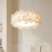 White Hydrangea Pendant Lamp.