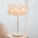 White Hydrangea Table Lamp.