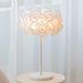 White Hydrangea Table Lamp.