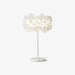 White Hydrangea Table Lamp.