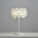 White Hydrangea Table Lamp.