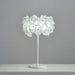 White Hydrangea Table Lamp.