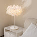 White Hydrangea Table Lamp.