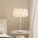 White Hydrangea Table Lamp.