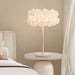 White Hydrangea Table Lamp.