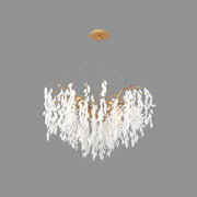 White Jade Branch Brass Chandelier-DWHOME