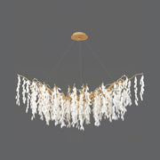 White Jade Branch Brass Chandelier-DWHOME