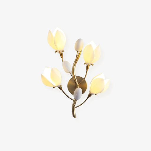 Porcelain Magnolia Wall Lamp-DWHOME