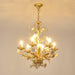 White Rose Crystal Chandelier - DWHOME