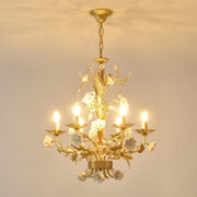 Chandelier Cristal Rose Blanche-DWHOME