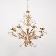 Chandelier Cristal Rose Blanche-DWHOME