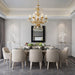 White Rose Crystal Chandelier - DWHOME