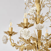 Chandelier Cristal Rose Blanche-DWHOME