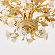 Chandelier Cristal Rose Blanche-DWHOME