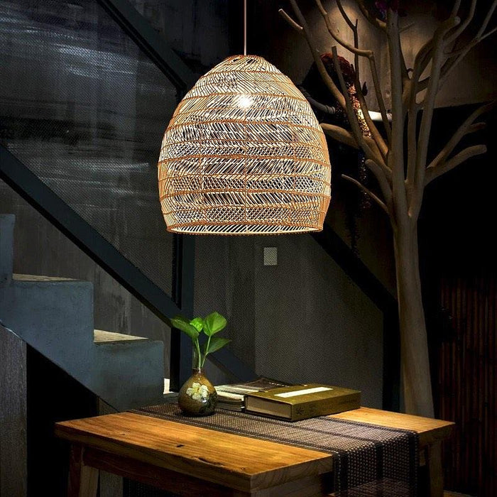 Wicker Pendant Lamp-DWHOME