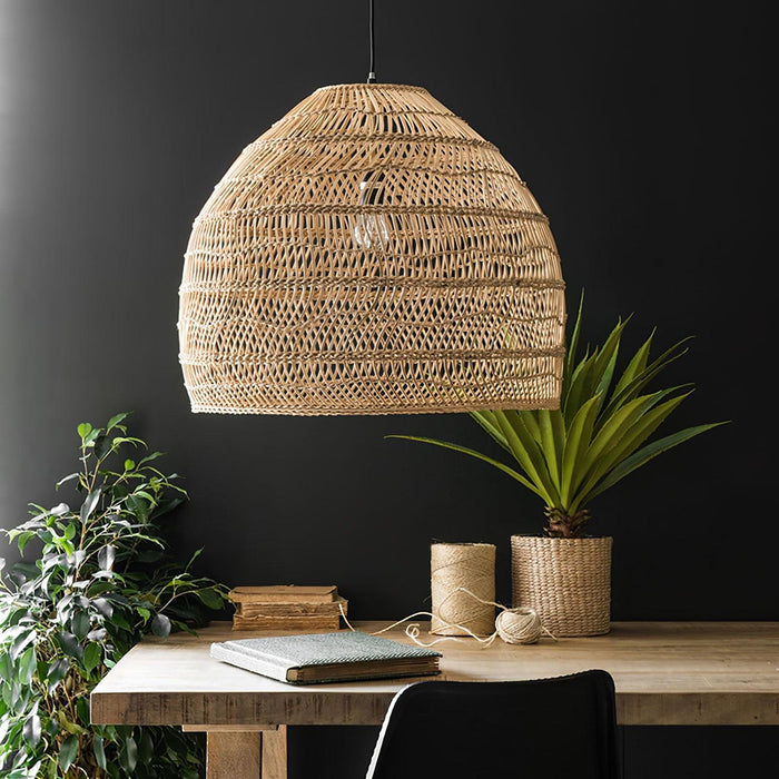 Wicker Pendant Lamp-DWHOME