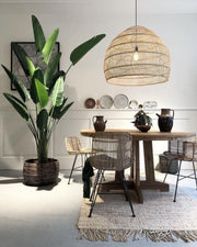 Wicker Pendant Lamp-DWHOME