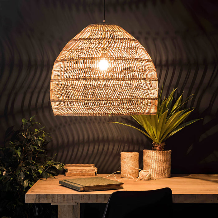 Wicker Pendant Lamp.