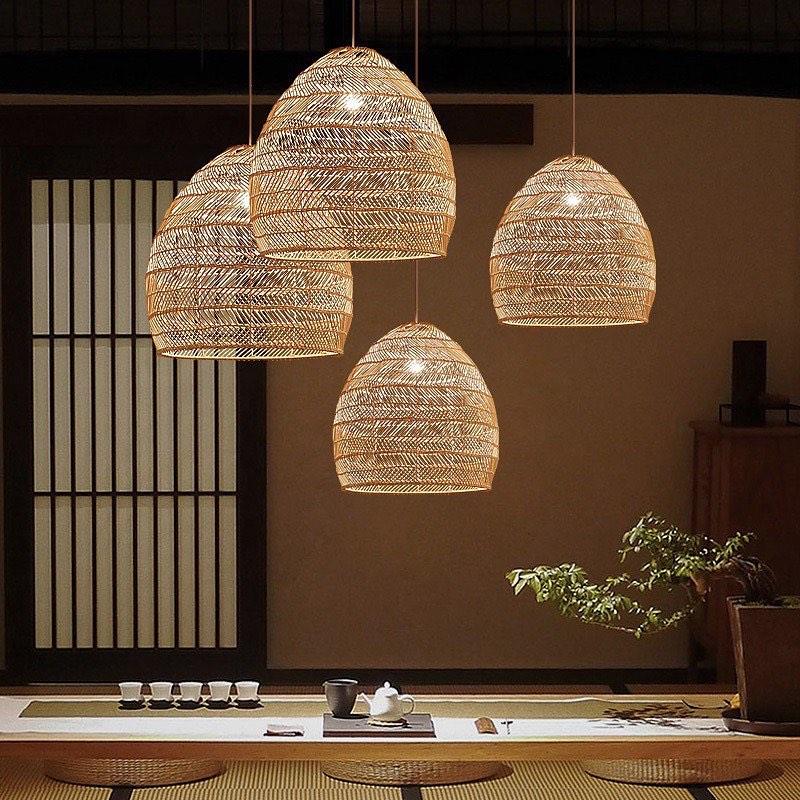 Wicker Pendant Lamp-DWHOME