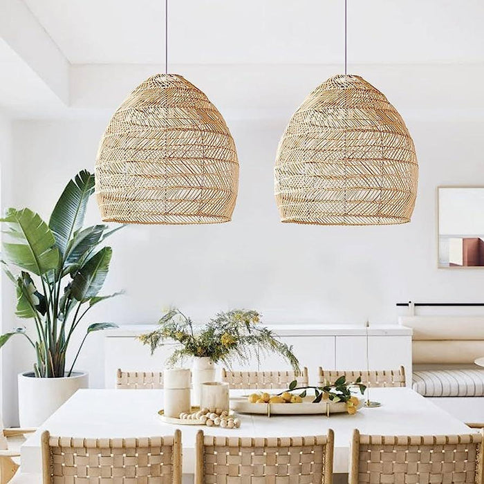 Wicker Pendant Lamp-DWHOME