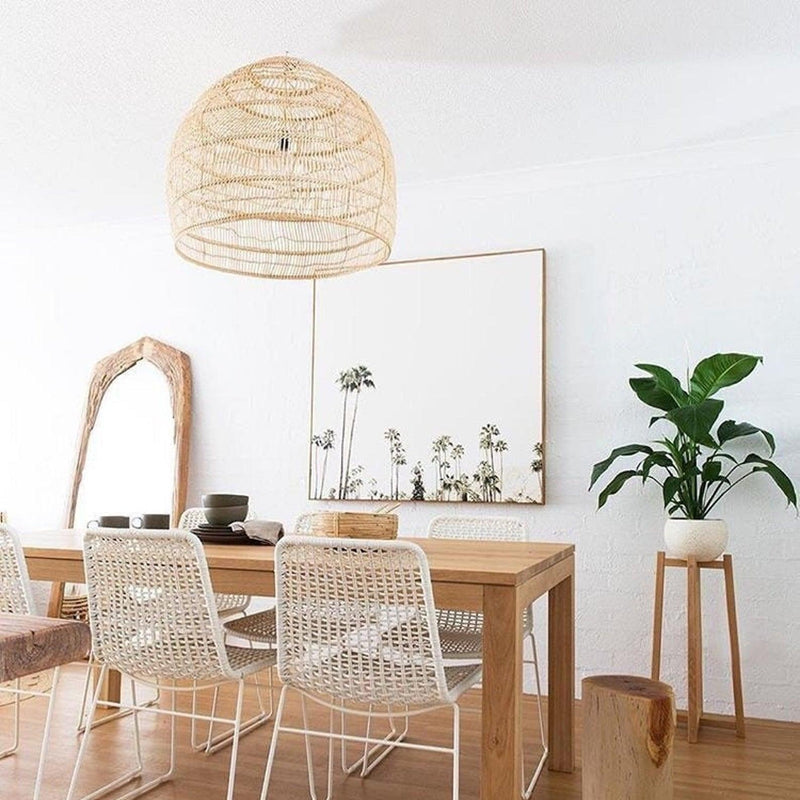 Wicker Pendant Lamp-DWHOME