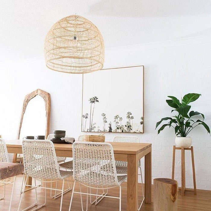 Wicker Pendant Lamp-DWHOME