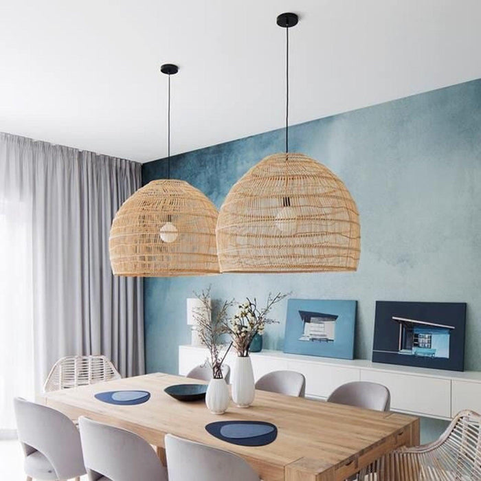 Wicker Pendant Lamp.