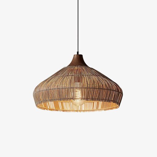 Wicker Rattan Pendant Light.