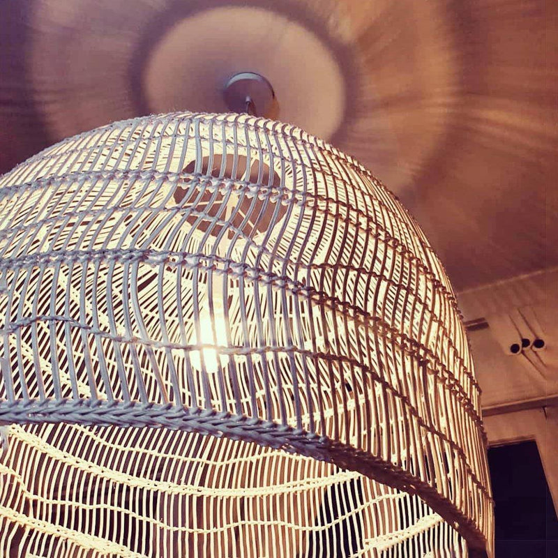 Wicker Pendant Lamp-DWHOME