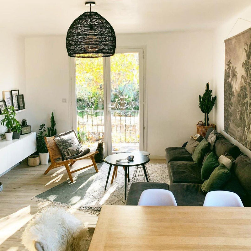 Wicker Pendant Lamp-DWHOME