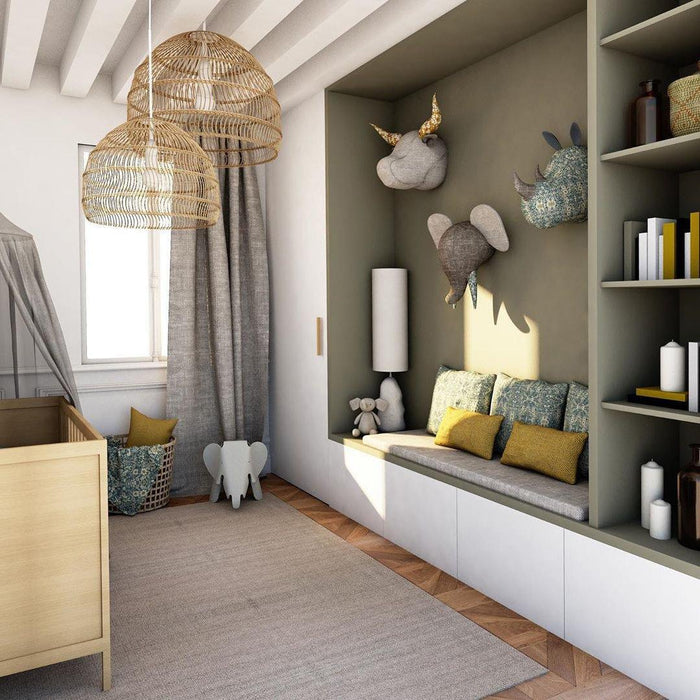 Wicker Pendant Lamp-DWHOME