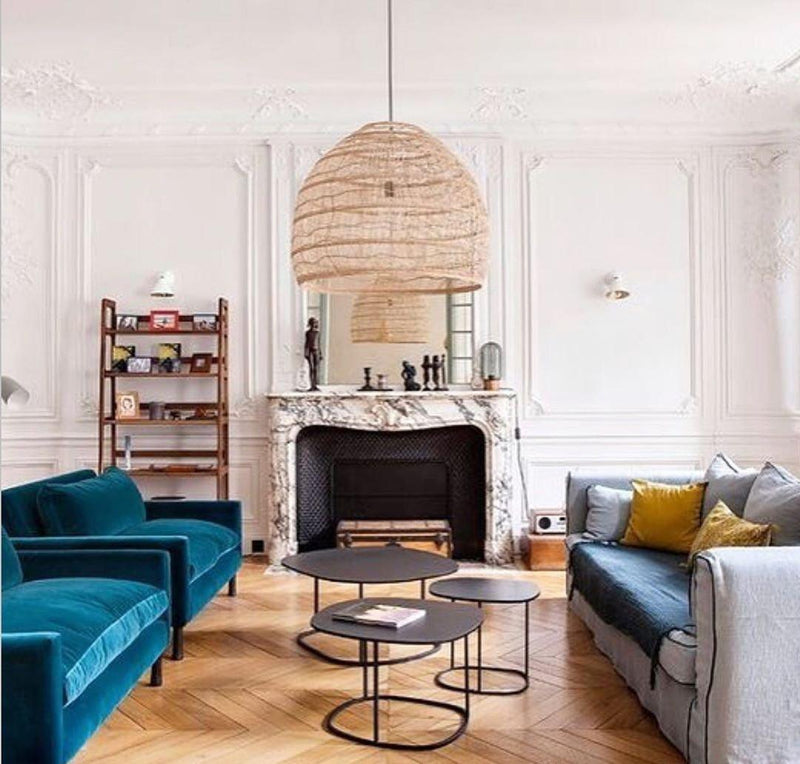 Wicker Pendant Lamp-DWHOME