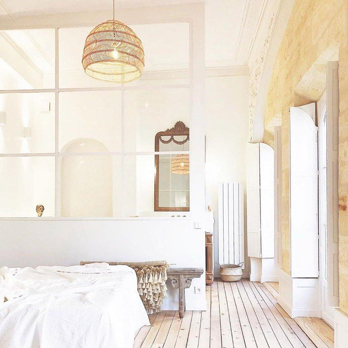 Wicker Pendant Lamp-DWHOME