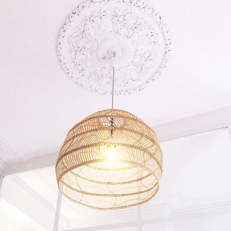 Wicker Pendant Lamp-DWHOME