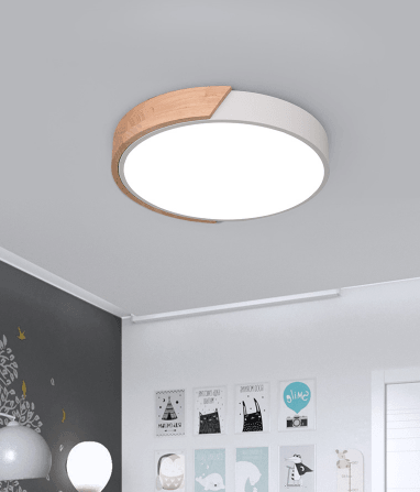 Wilhelmina Scandinavian Mixed Wooden Accent Ceiling Light.