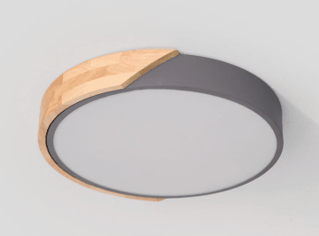 Wilhelmina Scandinavian Mixed Wooden Accent Ceiling Light.