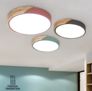 Wilhelmina Scandinavian Mixed Wooden Accent Ceiling Light.