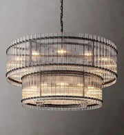 Willow Luxury Modern 2 Tier Crystal chandelier-DWHOME