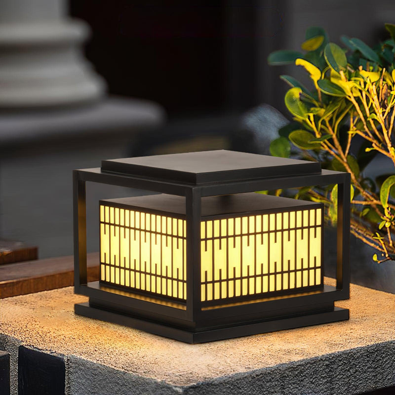 Window Grille Outdoor Post Light-DWHOME