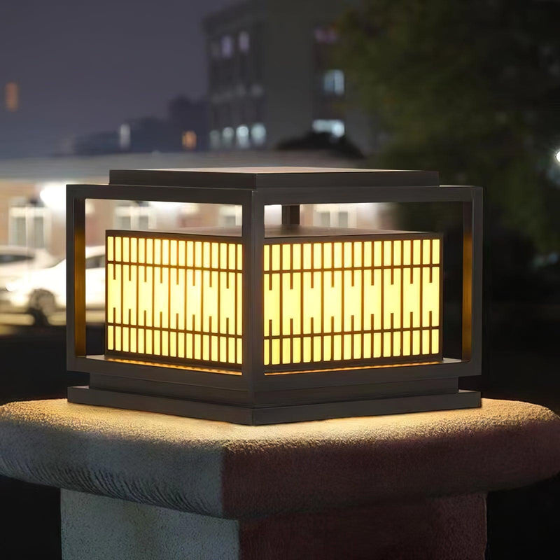 Window Grille Outdoor Post Light-DWHOME