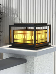 Window Grille Outdoor Post Light-DWHOME