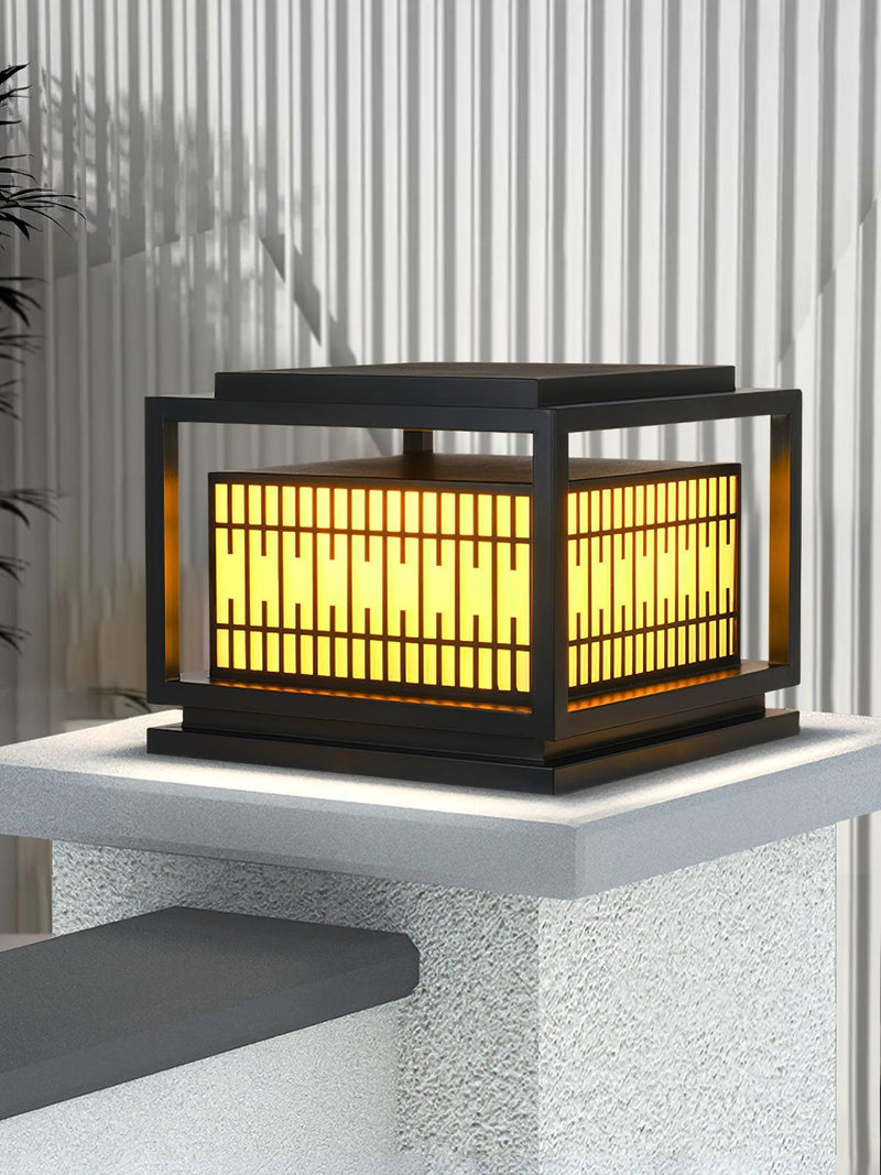 Window Grille Outdoor Post Light-DWHOME